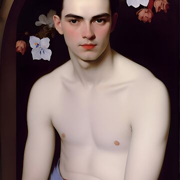 Artwork thumbnail, Young man with flowers around his head by CONSTNTBLVR