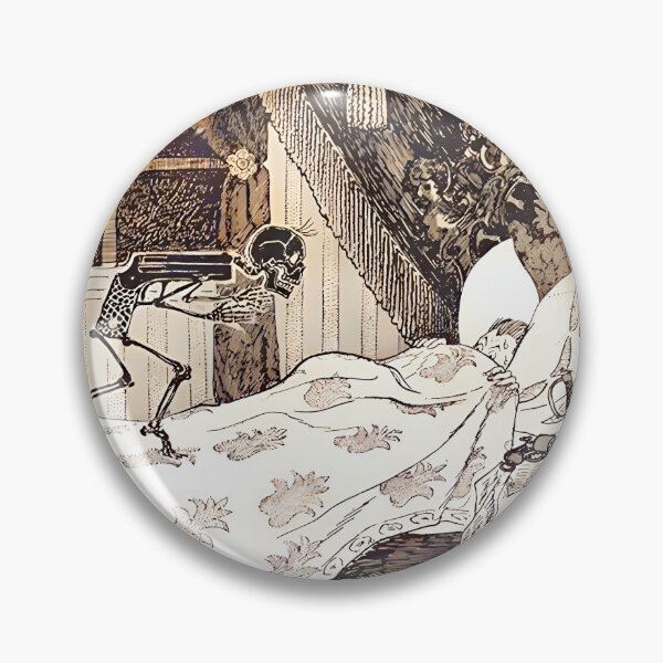 Item preview, Antique Russian Nightmare Skeleton Print designed and sold by Karianne Potter.
