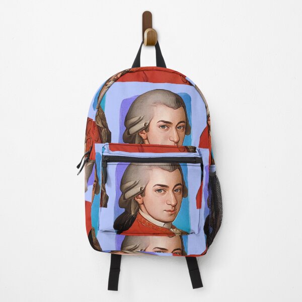 Item preview, Austrian Composer Wolfgang Amadeus Mozart - blue - illustration designed and sold by Litstoy.