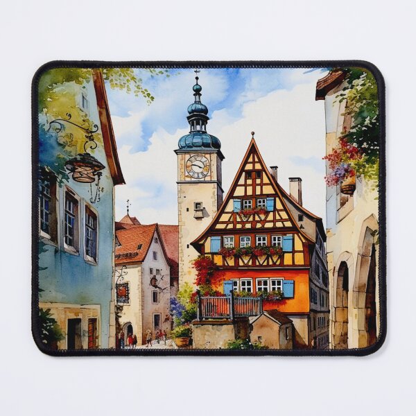 Item preview, Watercolor Design of Rothenburg - Germany designed and sold by Sketch-Shack.