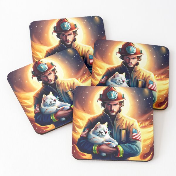 Item preview, Firefighter with cat designed and sold by Nexo-Redox1213.