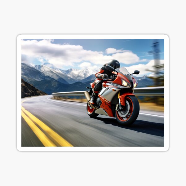 Artikel-Vorschau von Berg-Motorradfahrt, designt und verkauft von ScenicViewPics.