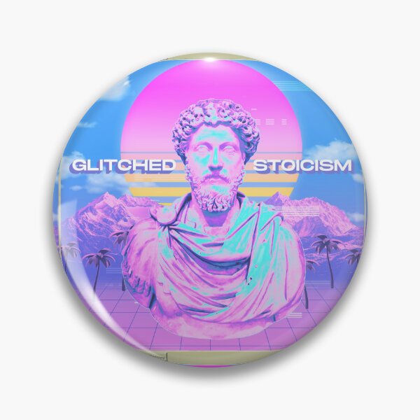 Artikelvorschau, Marcus Aurelius Glitched Stoicism Grafische Benutzeroberfläche entworfen und verkauft von DeYoungFashion.
