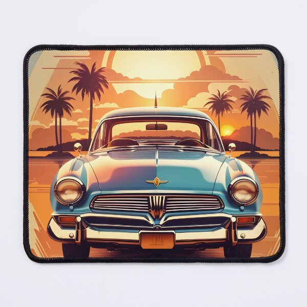 Item preview, Retro Ride in Sunset Splendor designed and sold by Ceemko's Vintage Corner.