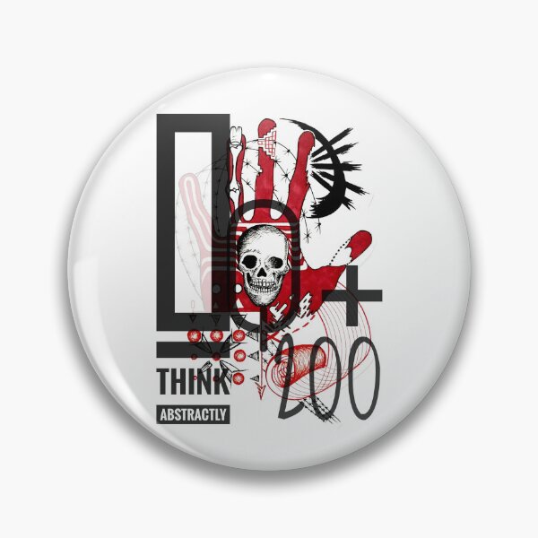 Item preview, Hand and skull abstraction with the inscription designed and sold by Lucky Day Shop 777.