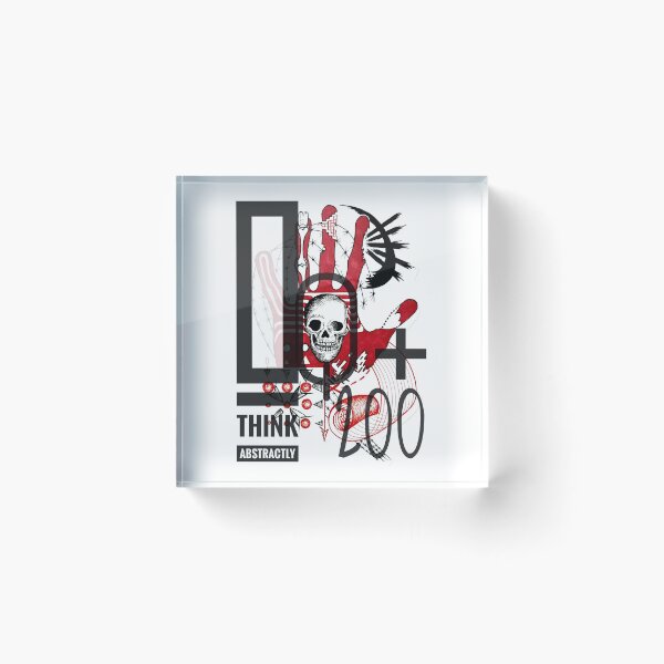 Item preview, Hand and skull abstraction with the inscription designed and sold by Lucky Day Shop 777.