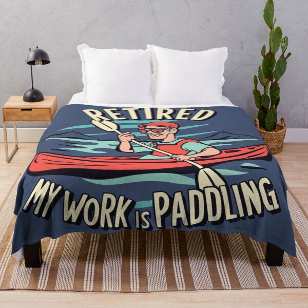 Item preview, Retired My Work Is Paddling Kayak designed and sold by Esskay Designs.