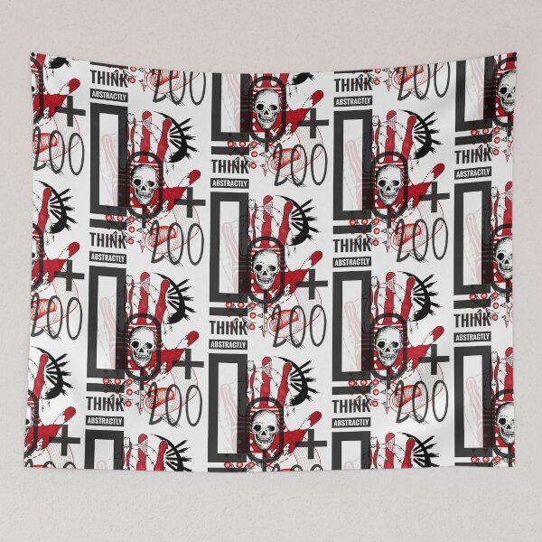 Item preview, Hand and skull abstraction with the inscription designed and sold by Lucky Day Shop 777.