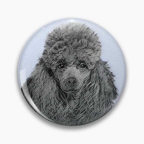 Item preview, Poodle Miniature Toy Black Dog Art designed and sold by alpendesigns.