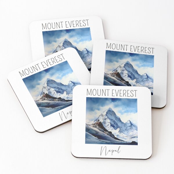 Item preview, Watercolor Design of Mount Everest - Nepal  designed and sold by Sketch-Shack.