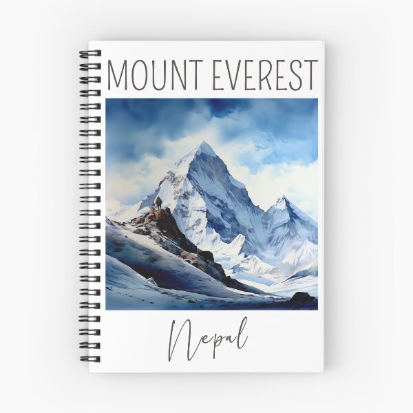 Item preview, Watercolor Design of Mount Everest - Nepal  designed and sold by Sketch-Shack.