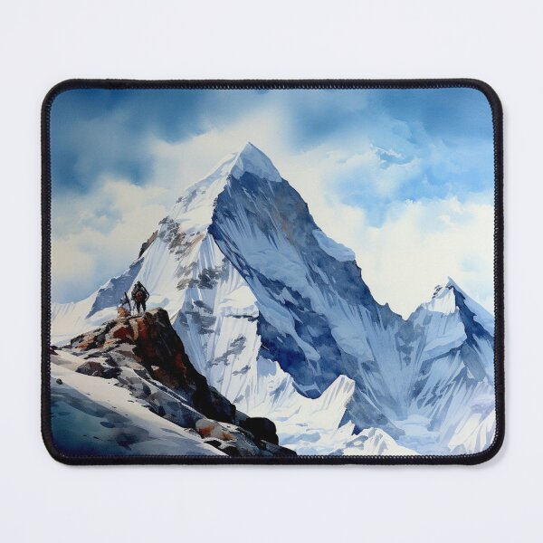 Item preview, Watercolor Design of Mount Everest - Nepal  designed and sold by Sketch-Shack.