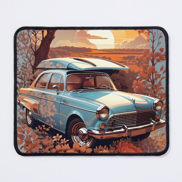 Item preview, Classic Car in Nature's Embrace designed and sold by Ceemko's Vintage Corner.