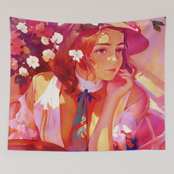 Item preview, Girl in a Garden  designed and sold by Dana Roper.