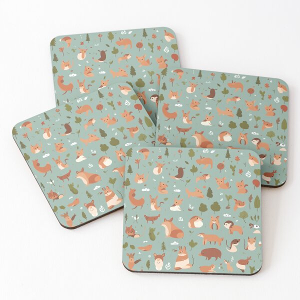 Item preview, Whimsical Woodland Animals: Minimalist Vector Art in Nature's Palette designed and sold by ixavee.
