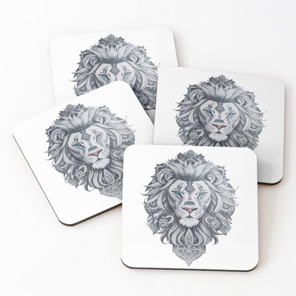Item preview, Lion head maori tattoo style designed and sold by Grafixfun.