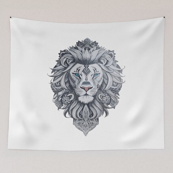 Item preview, Lion head maori tattoo style designed and sold by Grafixfun.
