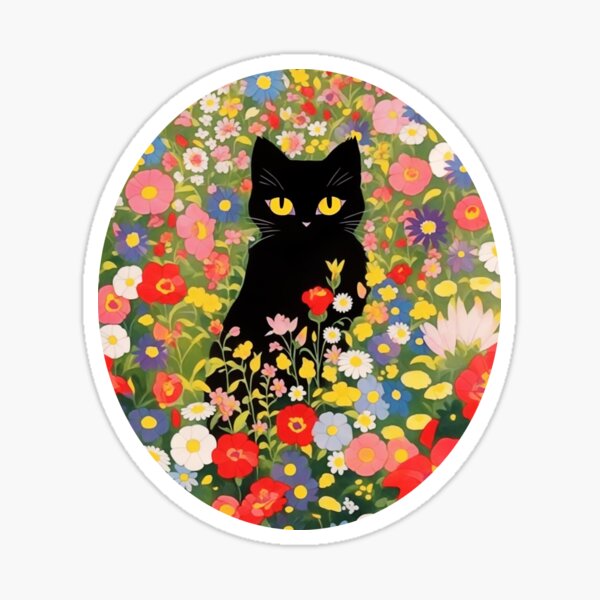 Lady With Fan and Cat, Vintage Gustav Klimt Art Print, All Purpose Des –  Arty Cats