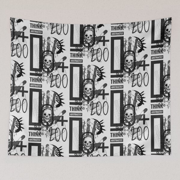 Item preview, Hand and skull abstraction with the inscription designed and sold by Lucky Day Shop 777.