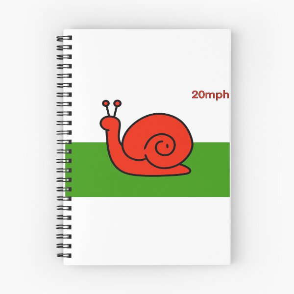 Item preview, Wales 20mph snail flag speed limit designed and sold by SoulTrekking.