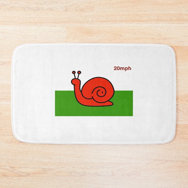 Item preview, Wales 20mph snail flag speed limit designed and sold by SoulTrekking.