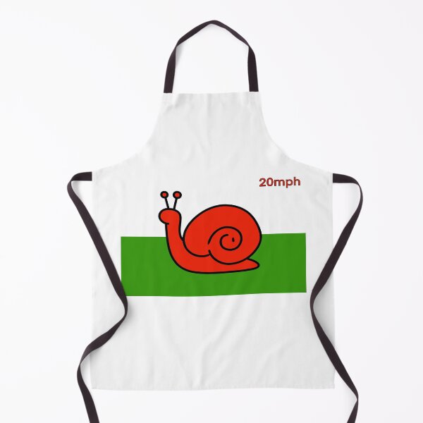 Item preview, Wales 20mph snail flag speed limit designed and sold by SoulTrekking.