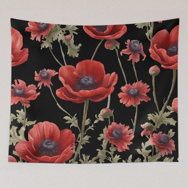 Item preview, Anemone Floral Pattern Vector Cut Out designed and sold by taiche.