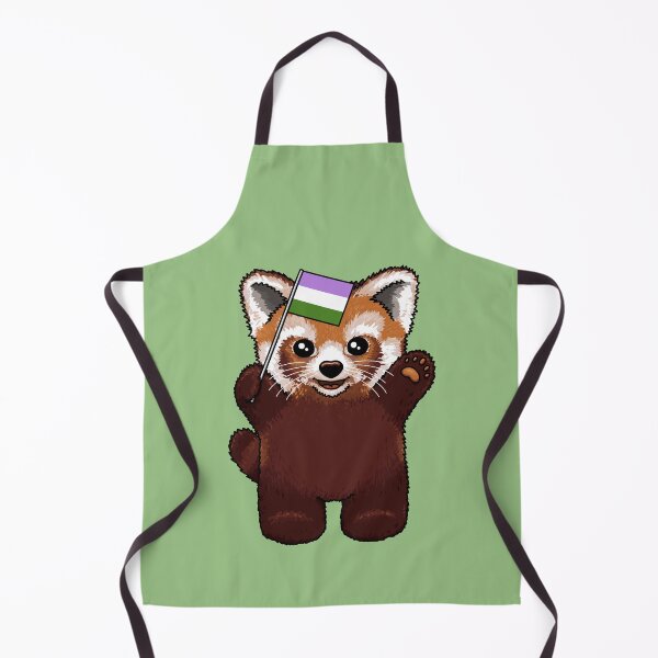 Item preview, Little Red Panda Genderqueer Pride designed and sold by Art by Veya.