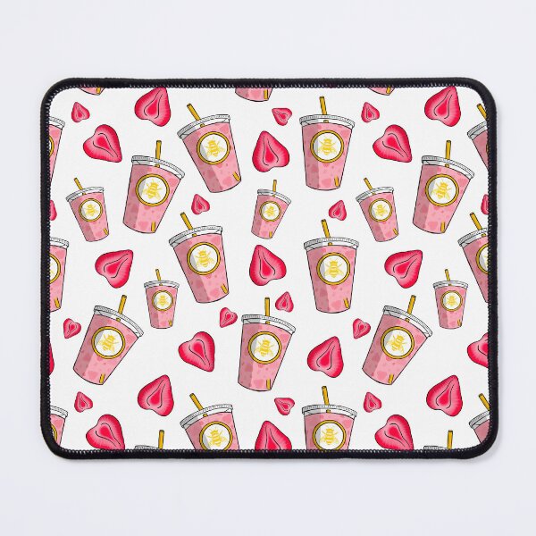 Item preview, Pink Drink Pattern (White) designed and sold by honeybeepaper.