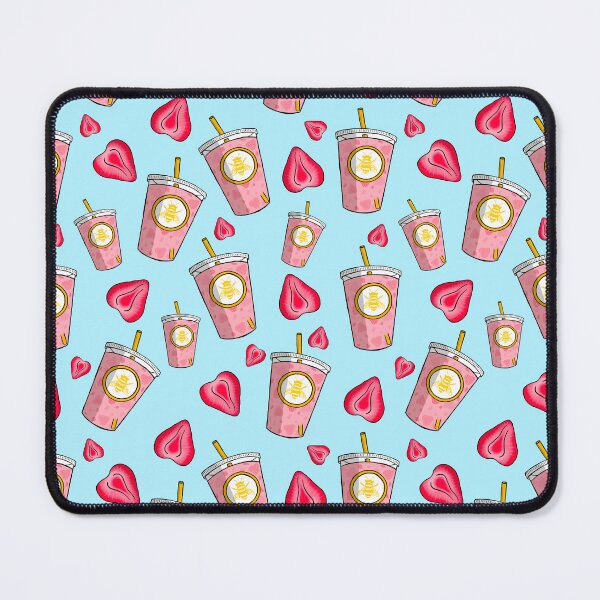 Item preview, Pink Drink Pattern (Blue) designed and sold by honeybeepaper.