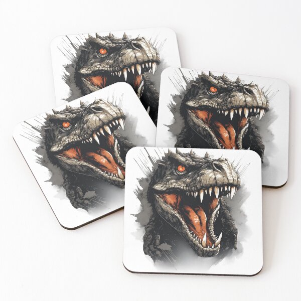 Item preview, Roaring Tyrannosaurus Face - AI-Created Art T-Shirt designed and sold by AIPICCRAFT.