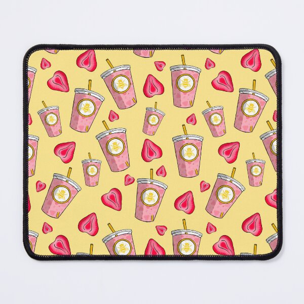 Item preview, Pink Drink Pattern (Yellow) designed and sold by honeybeepaper.