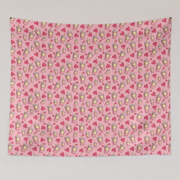 Item preview, Pink Drink Pattern (Pink) designed and sold by honeybeepaper.