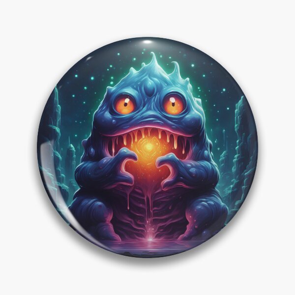 Item preview, Dark blue slime monster designed and sold by Maths-4-Nerds.