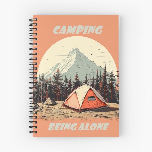 Item preview, Camping Alone in a Tent Retro Classic Vintage Style designed and sold by redstar19.