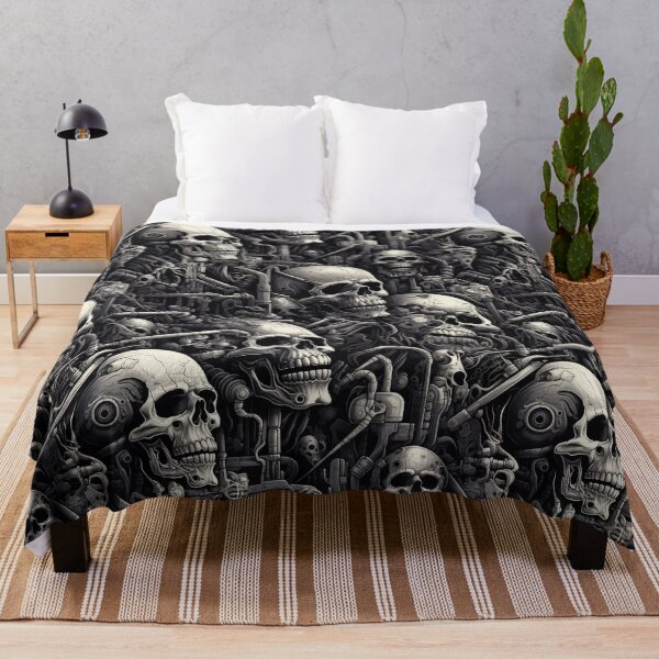 Item preview, Ghosts In The Machine Halloween Gothic Skull Pattern designed and sold by BOYWANDER67.