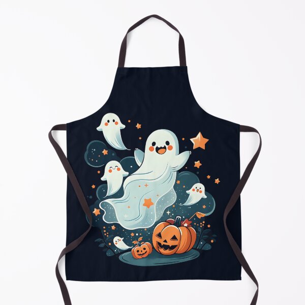 Artikelvorschau, Halloween Cute Kawaii Ghost T-Shirt - Spooky Fun Kids & Adults Apparel for October entworfen und verkauft von Shegohi.