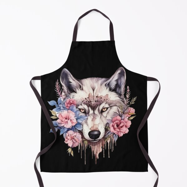 Item preview, Wolf with flowers designed and sold by norcadesign.