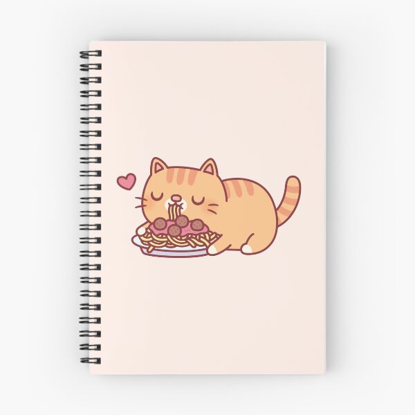 Item preview, Cute Chubby Orange Tabby Cat Eating Spaghetti Pasta designed and sold by rustydoodle.
