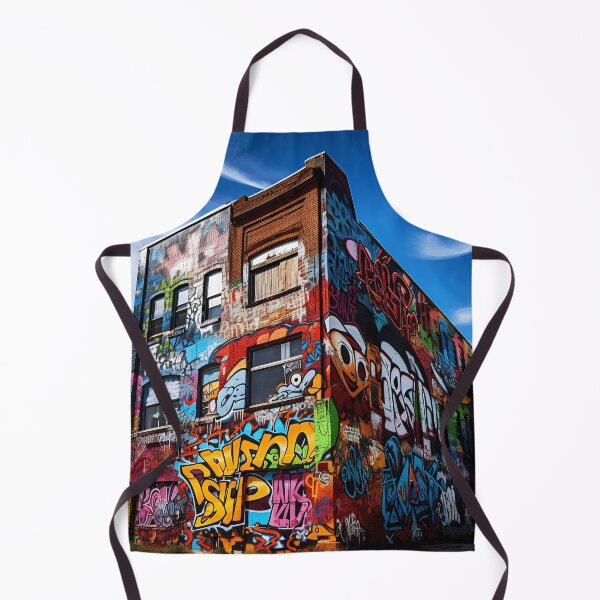 Item preview, graffiti art brownstone building print designed and sold by dcrc.