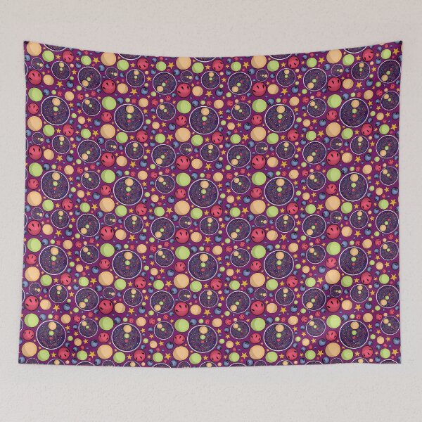 Item preview, Galaxy Smoothie Bowl Pattern (Red Violet) designed and sold by honeybeepaper.