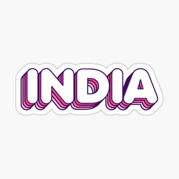 India Round Logo. Vintage Travel Badge With The Circular Name And Map Of  Country, Vector Illustration. Can Be Used As Insignia, Logotype, Label,  Sticker Or Badge Of The India. Royalty Free SVG,