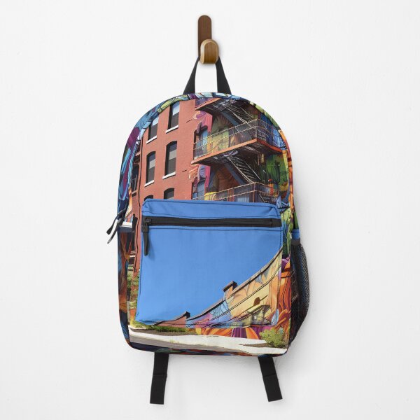 Item preview, graffiti art brownstone building print designed and sold by dcrc.