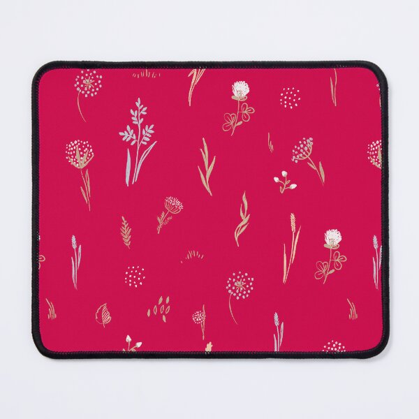 Item preview, Viva magenta with delicate wildflowers designed and sold by Olga Matskevich.