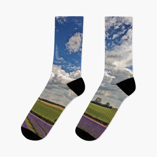 Item preview, Lavender Field Purple Flowers Cotswolds England designed and sold by AndyEvansPhotos.