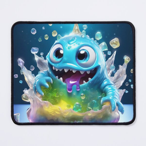 Item preview, Light blue slime monster designed and sold by Maths-4-Nerds.