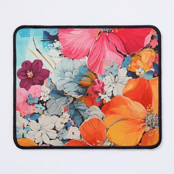 Item preview, Abstract Floral Collage: Modern and Vibrant Floral Fusion designed and sold by TheFrenchVegan.