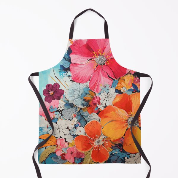 Item preview, Abstract Floral Collage: Modern and Vibrant Floral Fusion designed and sold by TheFrenchVegan.