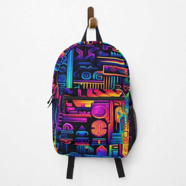 Item preview, Prismatic Blacklight mexican Huichol art onix fluorescent designed and sold by Atelier-Arcano.