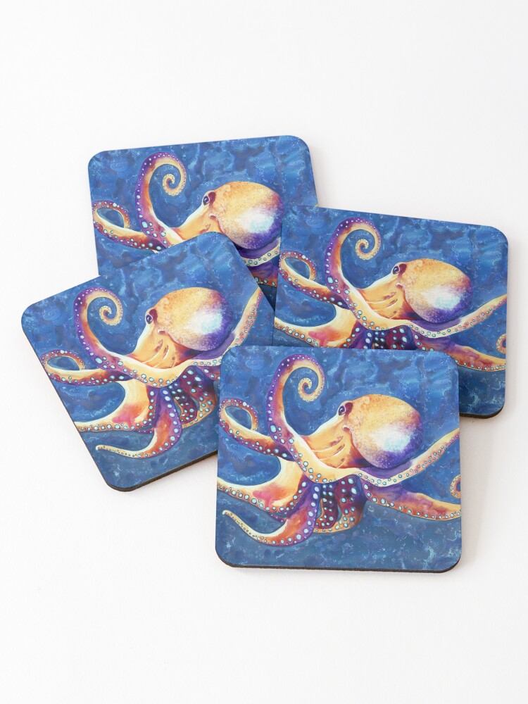 Thumbnail 1 of 5, Coasters (Set of 4), Adrift designed and sold by BrazenDesign.